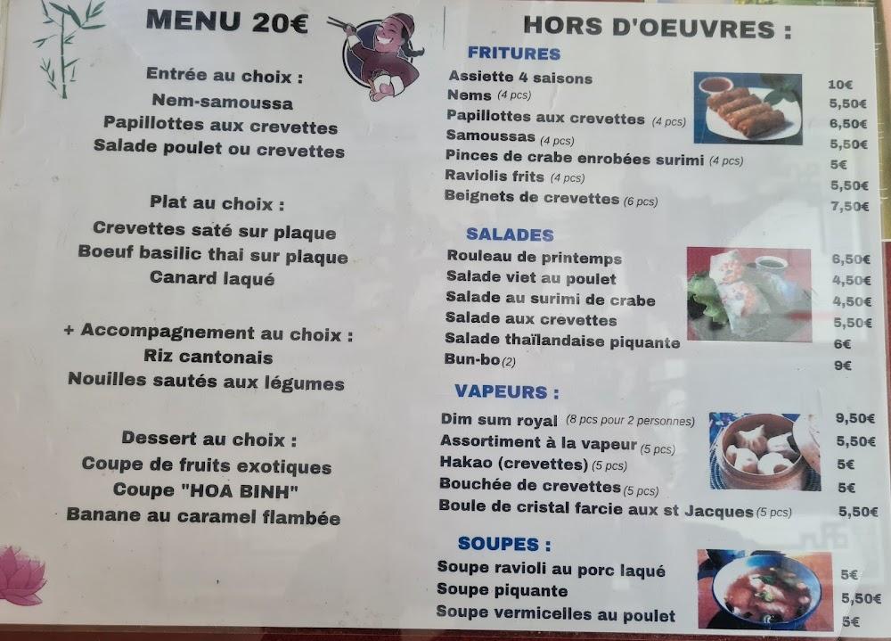 Hoa Binh Restaurant - Menu Image 3